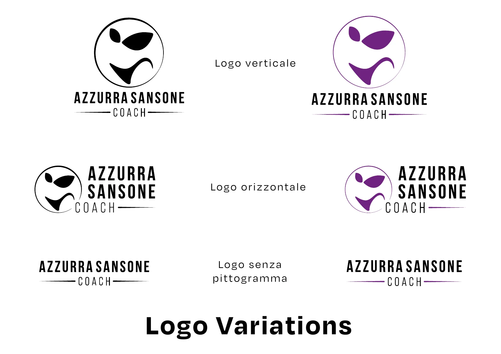 Azzurra Sansone Coach: sistema di identità