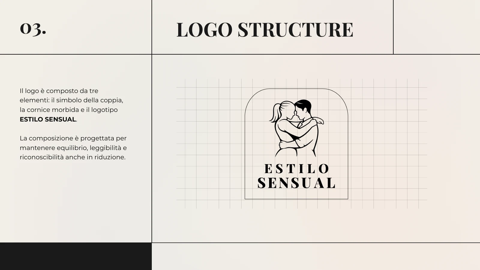 Estilo Sensual: La struttura del logo