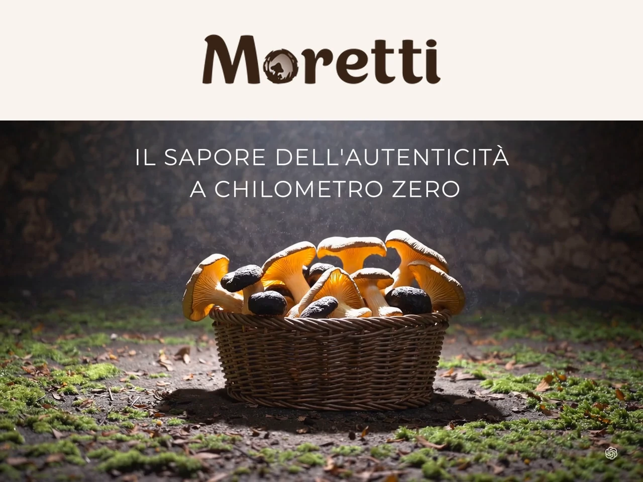 Moretti: homepage animata dello shop Shopify